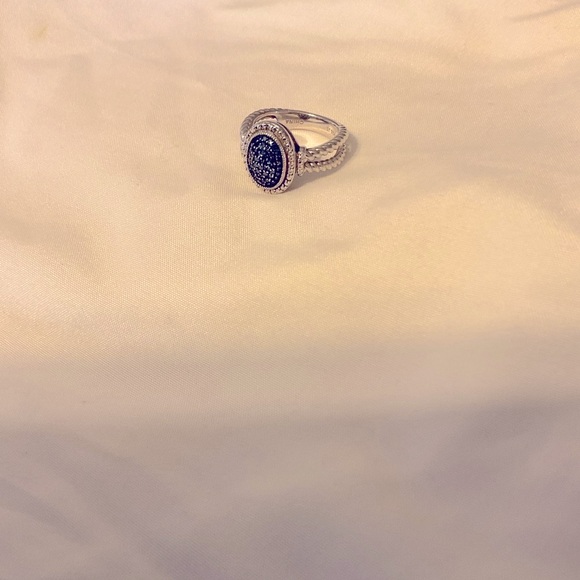 AFFINITY BLUE DIAMOND RING - Picture 3 of 5